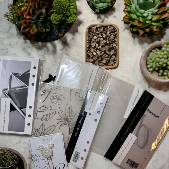 BNIB Louis Vuitton Medium Monogram 6-Ring Agenda Cover & Cloth & Paper bundle - Picture 11 of 12